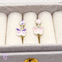 Hanging butterfly ear clips for children – Painless without ear piercing